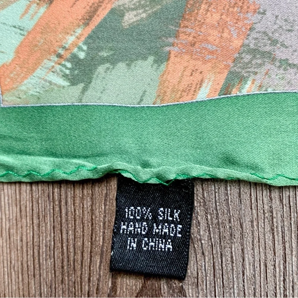 pocket square silk scarfs Of 6